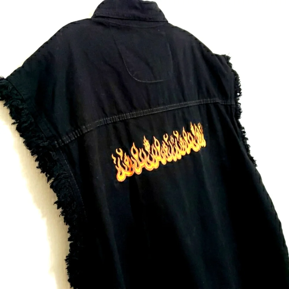 Nwt Sports Gallery Black Fringe Sleeveless Shirt_7